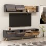 HANAH HOME TV polica Mono Ciragan Anthracite (505CRL1717) - slika 3
