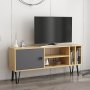 HANAH HOME TV polica Arven Oak Anthracite 1 (935CMN2301) - slika 3