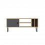 HANAH HOME TV polica Arven Oak Anthracite 1 (935CMN2301) - slika 1