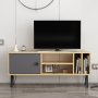 HANAH HOME TV polica Arven Oak Anthracite 1 (935CMN2301) - slika 2