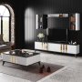 HANAH HOME TV polica Gold Anthracite White (618BLY1110) - slika 3