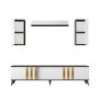 HANAH HOME TV polica Gold Anthracite White (618BLY1110) - slika 1