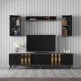 HANAH HOME TV polica Gold Anthracite Black (618BLY1112) - slika 4