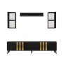 HANAH HOME TV polica Gold Anthracite Black (618BLY1112) - slika 1
