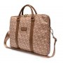 Guess Torba za laptop od 16'' GCUBE STRIPES BROWN - slika 2
