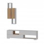 HANAH HOME TV polica Sunny White Teak (788DEC3065) - slika 1
