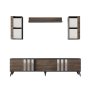 HANAH HOME TV polica Chrome Anthracite Walnut (618BLY1108) - slika 1