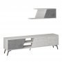 HANAH HOME TV polica Fiona Ancient White Retro Grey (855DTE3101) - slika 1