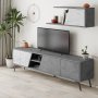 HANAH HOME TV polica Fiona Retro Grey Carrara (855DTE3103) - slika 3