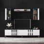 HANAH HOME TV polica Chrome Anthracite White (618BLY1107) - slika 4
