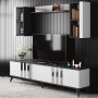 HANAH HOME TV polica Chrome Anthracite White (618BLY1107) - slika 2
