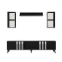 HANAH HOME TV polica Chrome Anthracite Black (618BLY1109) - slika 1