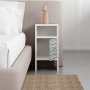 HANAH HOME Pomoćni stočić Grandma's White Zebra - slika 4