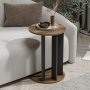 HANAH HOME Pomoćni stočić Ema Walnut Anthracite - slika 4