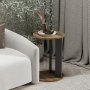 HANAH HOME Pomoćni stočić Ema Walnut Anthracite - slika 5