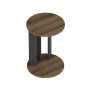 HANAH HOME Pomoćni stočić Ema Walnut Anthracite - slika 1