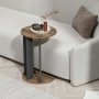 HANAH HOME Pomoćni stočić Ema Walnut Anthracite - slika 2