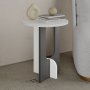 HANAH HOME Sto za dnevnu sobu Luna White Anthracite - slika 3