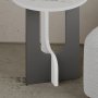 HANAH HOME Sto za dnevnu sobu Luna White Anthracite - slika 5