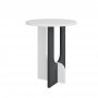 HANAH HOME Sto za dnevnu sobu Luna White Anthracite - slika 1