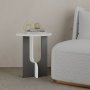 HANAH HOME Sto za dnevnu sobu Luna White Anthracite - slika 2