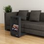 HANAH HOME Sto sa točkićima Edi Anthracite - slika 2