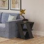 HANAH HOME Sto za dnevnu sobu Cyclo Anthracite - slika 2