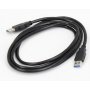E-GREEN Kabl 3.0 USB A - USB 3.0 A M/M 1.8m crni - slika 1