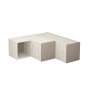 HANAH HOME TV polica Compact Light White Light Mocha (855DTE3049) - slika 1