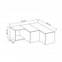HANAH HOME TV polica Compact White Oak (855DTE3052) - slika 4