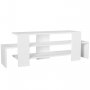 HANAH HOME TV polica Sole White Walnut (745DCD3016) - slika 1