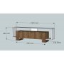 HANAH HOME TV polica Mery White Walnut (745DCD3042) - slika 4