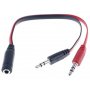 FAST ASIA Adapter Audio 3.5mm stereo jack (M) na 2x3.5mm stereo jack (2xM) - slika 1