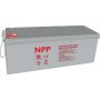 NPP NPG12V-200Ah, GEL BATTERY, C20=200AH, T16, 522x238x218x222, 52,8KG, Light grey - slika 2