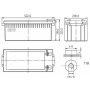 NPP NPG12V-200Ah, GEL BATTERY, C20=200AH, T16, 522x238x218x222, 52,8KG, Light grey - slika 3