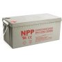NPP NPG12V-200Ah, GEL BATTERY, C20=200AH, T16, 522x238x218x222, 52,8KG, Light grey - slika 1