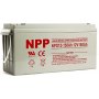 NPP NPG12V-150Ah, Gel battery, C20=150AH, T16, 485*172*240*240, 38,5KG, Light grey - slika 2