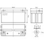 NPP NPG12V-65Ah, Gel battery, C20=65AH, T14, 350*168*179*179, 18,3KG, Light grey - slika 2