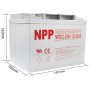 NPP NPG12V-38Ah, Gel battery, C20=38AH, T14,197*165*174*174, 11KG, Light grey - slika 2