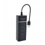 MS C105 USB Hub tip C (muški) na 4xUSB 3.0 (ženski) 0.3m crni - slika 1