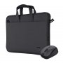 TRUST Bologna Eco komplet crna torba+miš za laptop 16'' - slika 1
