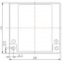 NPP NPG12V-24Ah, Gel battery, C20=24AH, T14, 166x126x174x181, 7,6KG, Light grey - slika 3