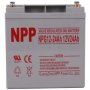 NPP NPG12V-24Ah, Gel battery, C20=24AH, T14, 166x126x174x181, 7,6KG, Light grey - slika 1