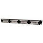 GEMBIRD (NPP-C524CM-001) 24 porta patch panel sa zadnjim upravljanjem kablovima Cat5e - slika 2