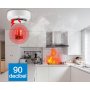 GEMBIRD Zigbee Wifi pametni senzor detektor dima 80DB alarm požara - slika 3