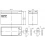 NPP NP12V-7.5Ah, AGM Battery, C20=7.5AH, T1, 151x65x94x100, 2,07KG - slika 3