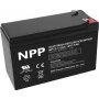 NPP NP12V-7.5Ah, AGM Battery, C20=7.5AH, T1, 151x65x94x100, 2,07KG - slika 1