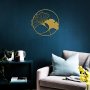 WALLXPERT Zidna dekoracija Ginkgo Leaf Metal Wall Art APT620 - slika 3