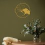 WALLXPERT Zidna dekoracija Ginkgo Leaf Metal Wall Art APT620 - slika 2