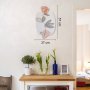 WALLXPERT Zidna dekoracija Line Art Floral Metal Wall Art APT701 - slika 3